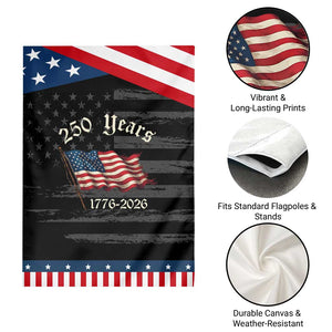 250 Years America Anniversary Garden Flag Retro 250th Independence Day Freedom USA Flag TS10 Print Your Wear
