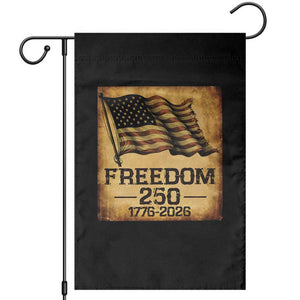 Freedom 250 Years America Garden Flag Retro Vintage 250th Anniversary USA TS10 Black Print Your Wear