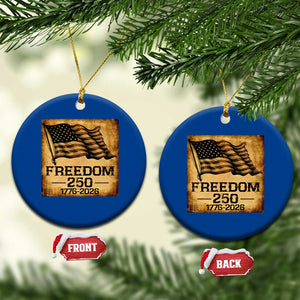 Freedom 250 Years America Ceramic Ornament Retro Vintage 250th Anniversary USA TS10 1pc Blue Print Your Wear