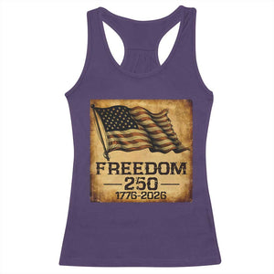 Freedom 250 Years America Racerback Tank Top Retro Vintage 250th Anniversary USA TS10 Purple Print Your Wear