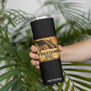 Freedom 250 Years America Skinny Tumbler Retro Vintage 250th Anniversary USA TS10 Print Your Wear