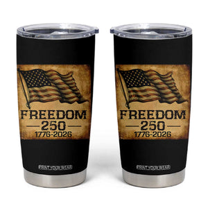 Freedom 250 Years America Tumbler Cup Retro Vintage 250th Anniversary USA TS10 Black Print Your Wear