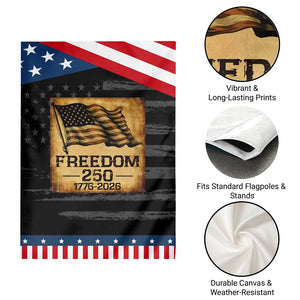 Freedom 250 Years America Garden Flag Retro Vintage 250th Anniversary USA TS10 Print Your Wear