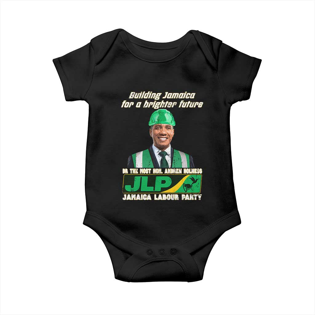 Jamaica Labour Party Baby Onesie Andrew Holness JLP Supporter Gifts TS10 Black Print Your Wear
