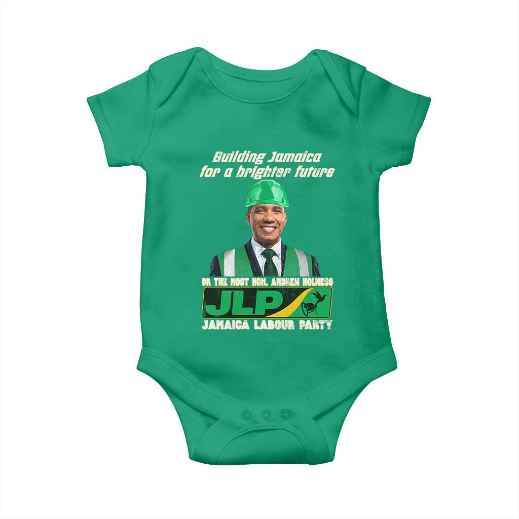 Jamaica Labour Party Baby Onesie Andrew Holness JLP Supporter Gifts TS10 Irish Green Print Your Wear