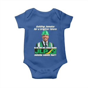 Jamaica Labour Party Baby Onesie Andrew Holness JLP Supporter Gifts TS10 Royal Blue Print Your Wear