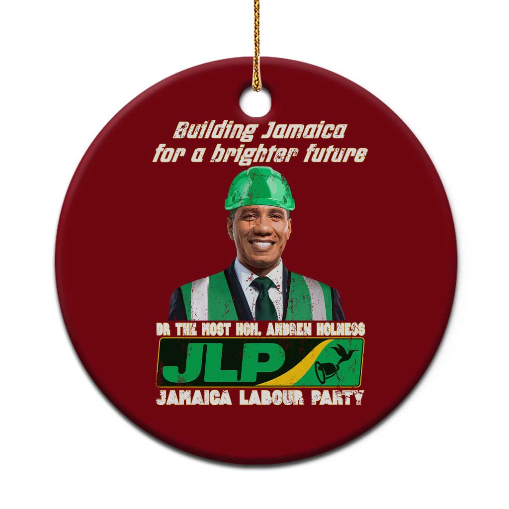 Jamaica Labour Party Ceramic Ornament Andrew Holness JLP Supporter Gifts TS10 1pc Red Print Your Wear