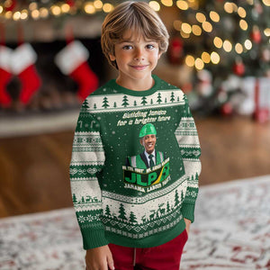 Jamaica Labour Party Ugly Christmas Sweater Andrew Holness JLP Supporter Gifts TS10 Forest Green Beige Print Your Wear