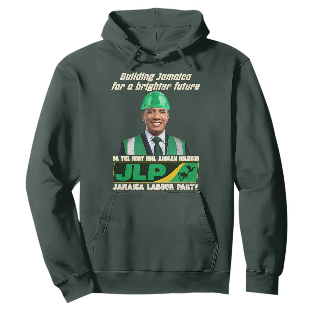Jamaica Labour Party Hoodie Andrew Holness JLP Supporter Gifts TS10 Dark Forest Green Print Your Wear