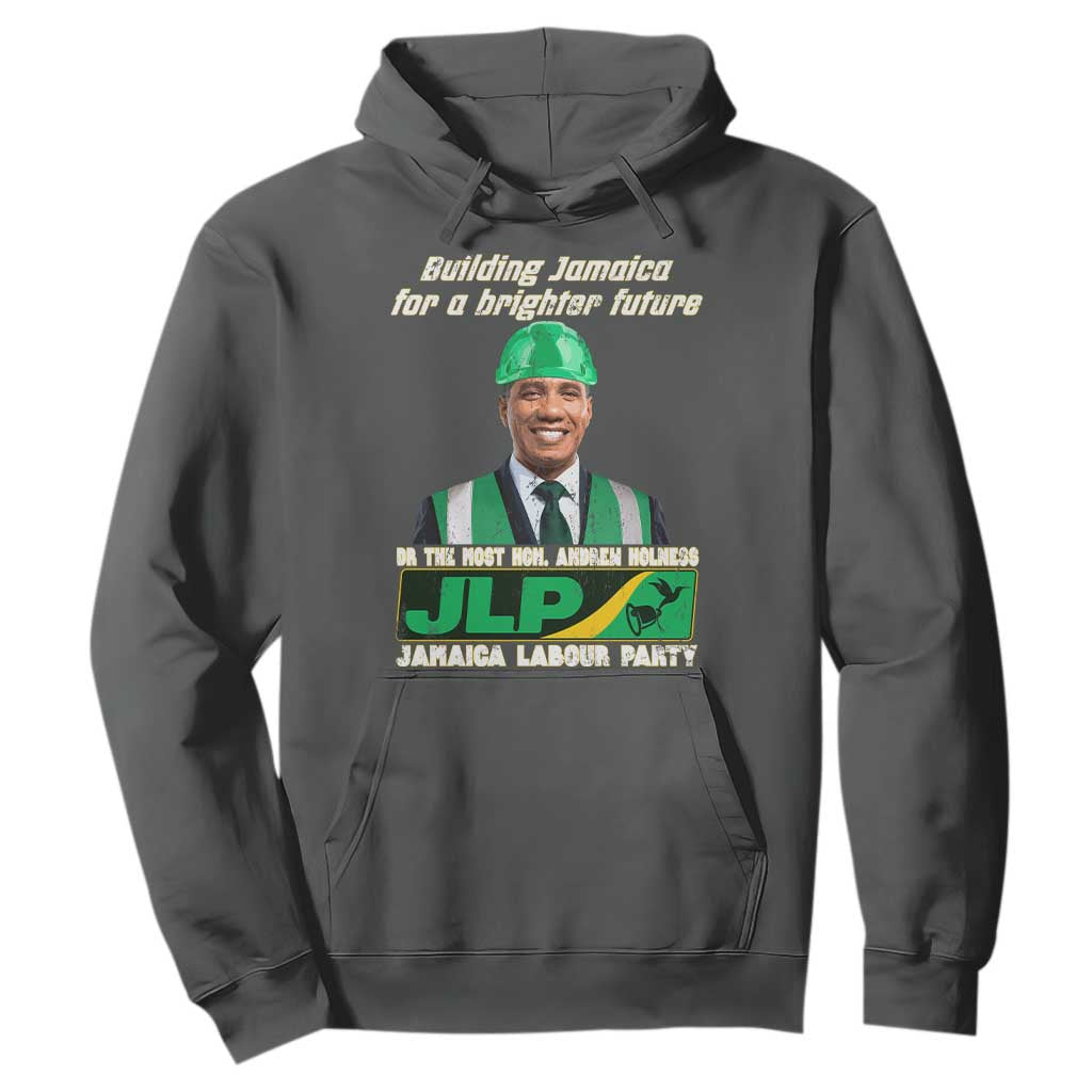 Jamaica Labour Party Hoodie Andrew Holness JLP Supporter Gifts TS10 Dark Heather Print Your Wear