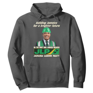 Jamaica Labour Party Hoodie Andrew Holness JLP Supporter Gifts TS10 Dark Heather Print Your Wear