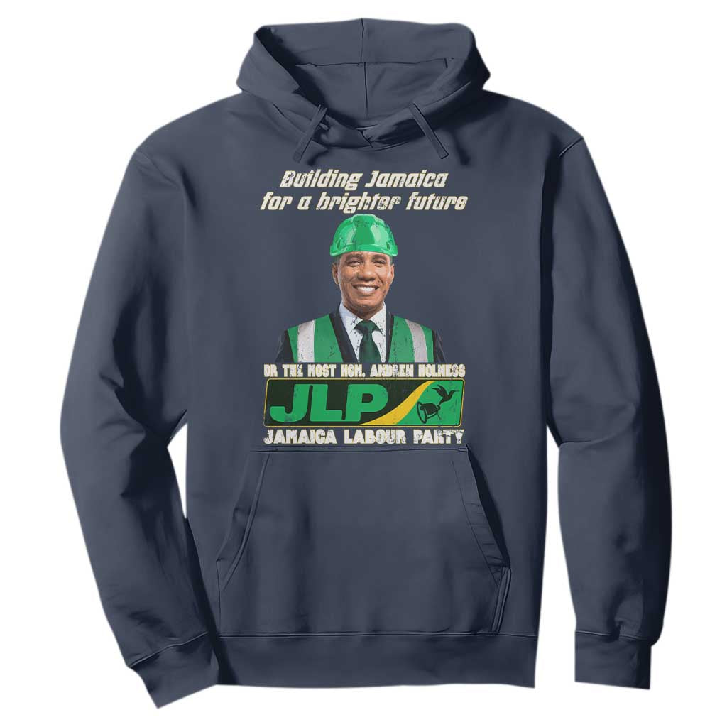 Jamaica Labour Party Hoodie Andrew Holness JLP Supporter Gifts TS10 Navy Print Your Wear