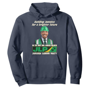 Jamaica Labour Party Hoodie Andrew Holness JLP Supporter Gifts TS10 Navy Print Your Wear
