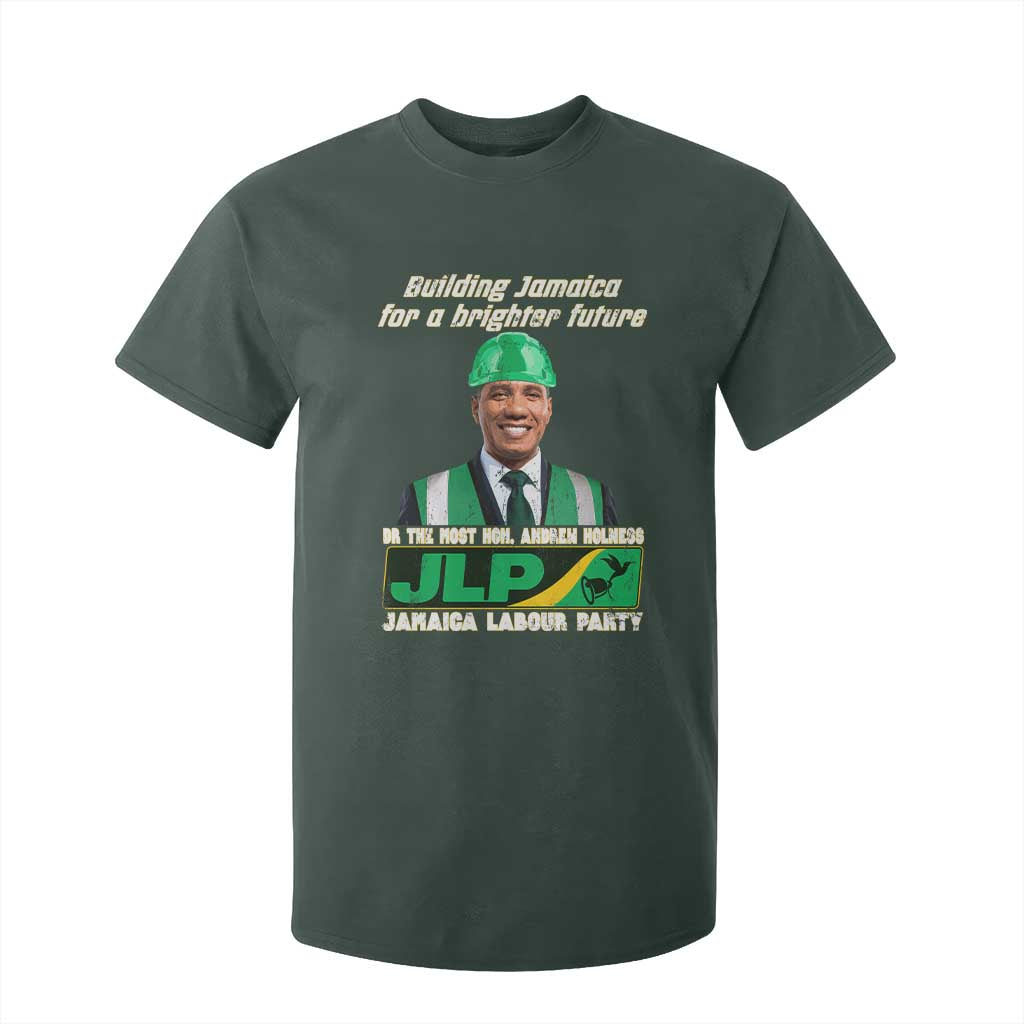 Jamaica Labour Party T Shirt For Kid Andrew Holness JLP Supporter Gifts TS10 Dark Forest Green Print Your Wear