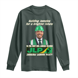 Jamaica Labour Party Long Sleeve Shirt Andrew Holness JLP Supporter Gifts TS10 Dark Forest Green Print Your Wear