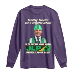 Jamaica Labour Party Long Sleeve Shirt Andrew Holness JLP Supporter Gifts TS10 Purple Print Your Wear