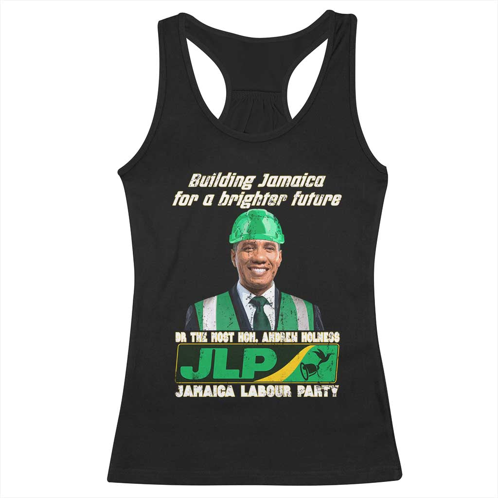 Jamaica Labour Party Racerback Tank Top Andrew Holness JLP Supporter Gifts TS10 Black Print Your Wear