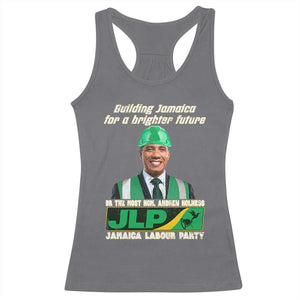 Jamaica Labour Party Racerback Tank Top Andrew Holness JLP Supporter Gifts TS10 Charcoal Print Your Wear