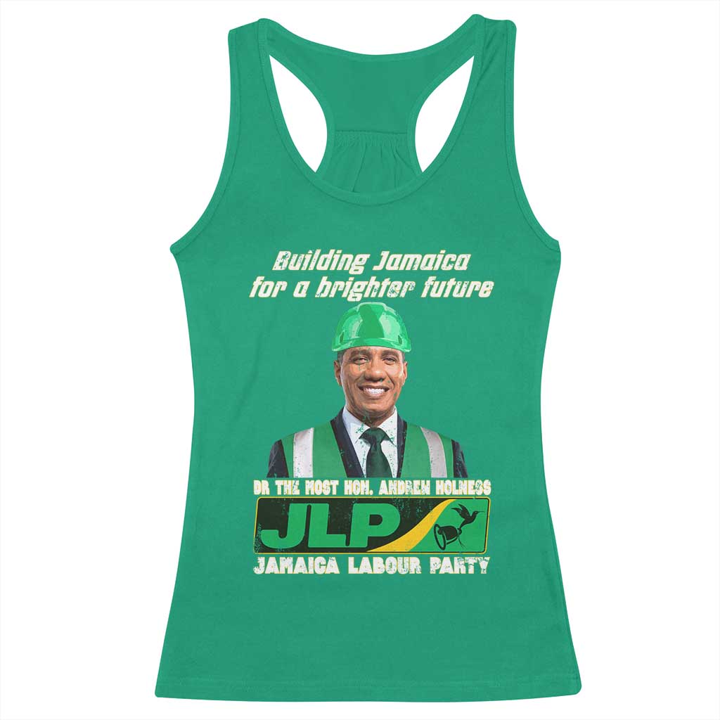 Jamaica Labour Party Racerback Tank Top Andrew Holness JLP Supporter Gifts TS10 Irish Green Print Your Wear