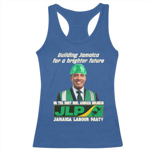 Jamaica Labour Party Racerback Tank Top Andrew Holness JLP Supporter Gifts TS10 Royal Blue Print Your Wear