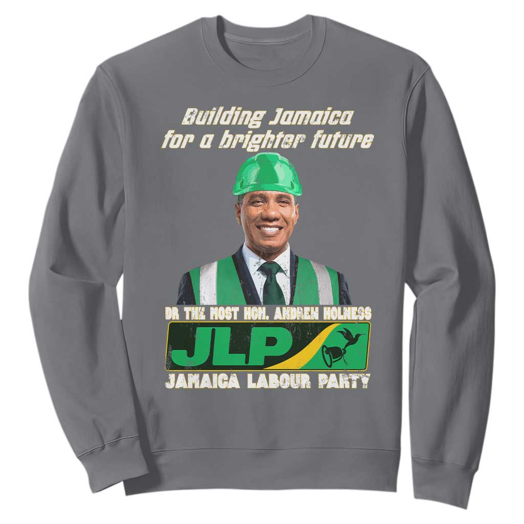 Jamaica Labour Party Sweatshirt Andrew Holness JLP Supporter Gifts TS10 Charcoal Print Your Wear