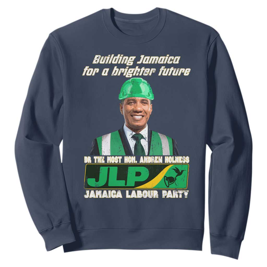 Jamaica Labour Party Sweatshirt Andrew Holness JLP Supporter Gifts TS10 Navy Print Your Wear