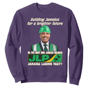 Jamaica Labour Party Sweatshirt Andrew Holness JLP Supporter Gifts TS10 Purple Print Your Wear