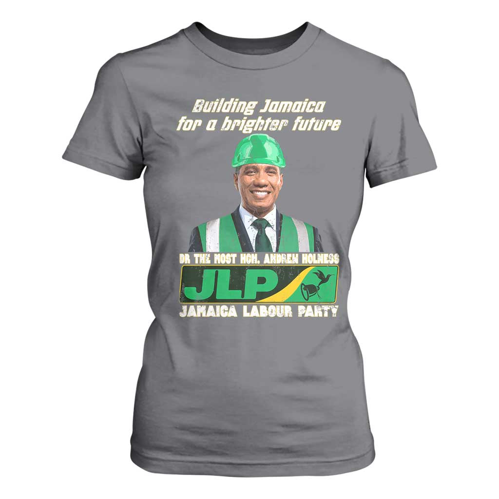 Jamaica Labour Party T Shirt For Women Andrew Holness JLP Supporter Gifts TS10 Charcoal Print Your Wear