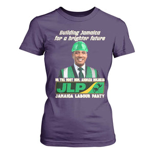 Jamaica Labour Party T Shirt For Women Andrew Holness JLP Supporter Gifts TS10 Purple Print Your Wear