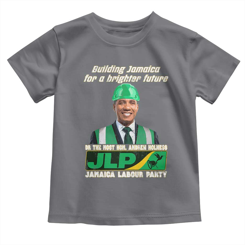 Jamaica Labour Party Toddler T Shirt Andrew Holness JLP Supporter Gifts TS10 Charcoal Print Your Wear
