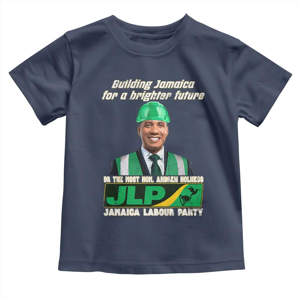 Jamaica Labour Party Toddler T Shirt Andrew Holness JLP Supporter Gifts TS10 Navy Print Your Wear