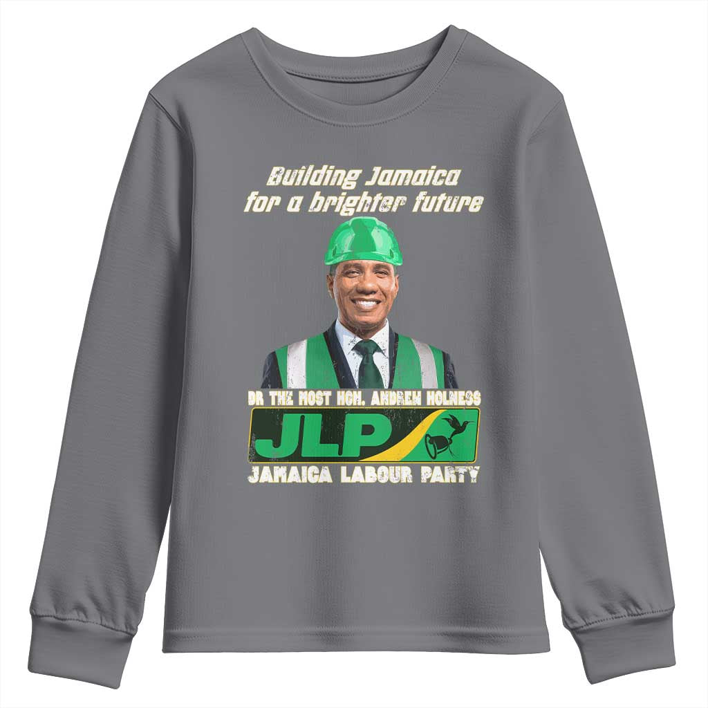 Jamaica Labour Party Youth Sweatshirt Andrew Holness JLP Supporter Gifts TS10 Charcoal Print Your Wear
