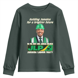 Jamaica Labour Party Youth Sweatshirt Andrew Holness JLP Supporter Gifts TS10 Dark Forest Green Print Your Wear
