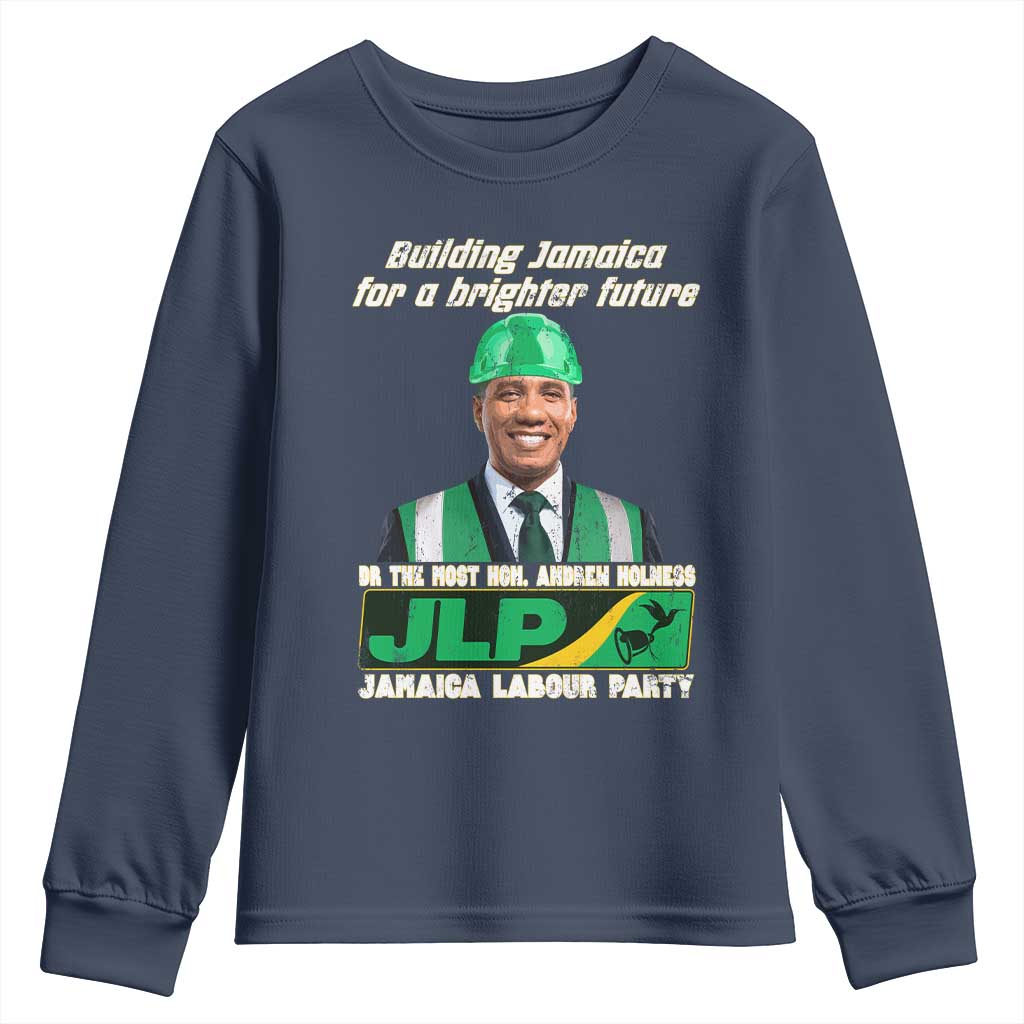 Jamaica Labour Party Youth Sweatshirt Andrew Holness JLP Supporter Gifts TS10 Navy Print Your Wear