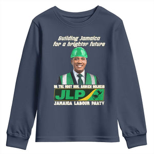 Jamaica Labour Party Youth Sweatshirt Andrew Holness JLP Supporter Gifts TS10 Navy Print Your Wear