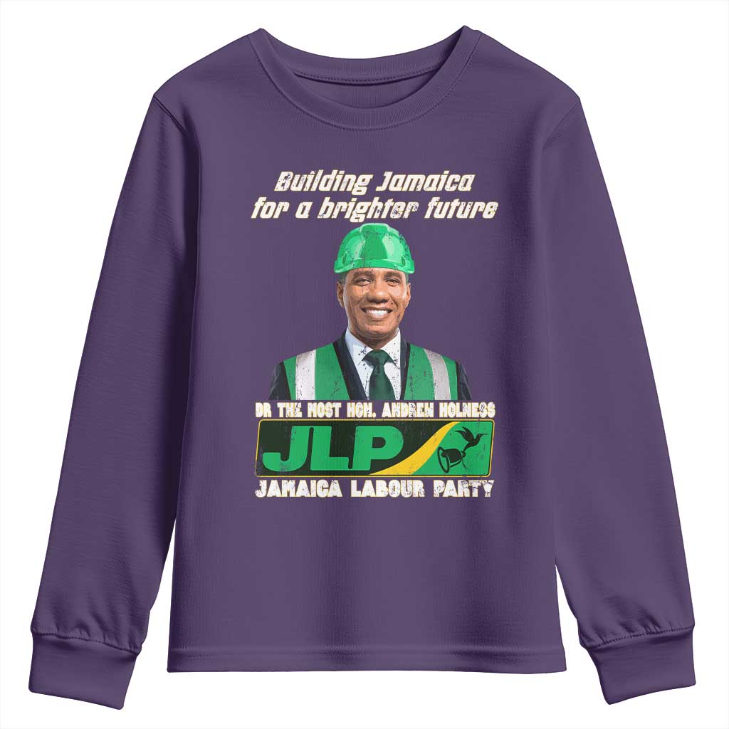 Jamaica Labour Party Youth Sweatshirt Andrew Holness JLP Supporter Gifts TS10 Purple Print Your Wear