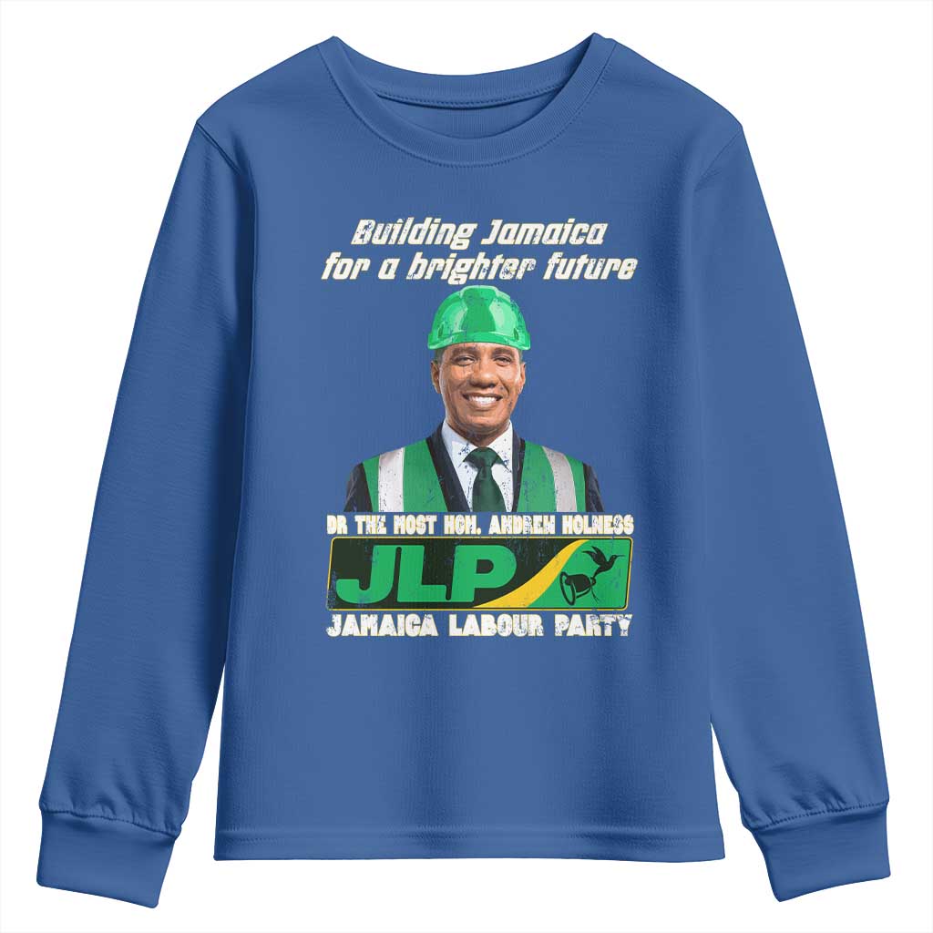 Jamaica Labour Party Youth Sweatshirt Andrew Holness JLP Supporter Gifts TS10 Royal Blue Print Your Wear