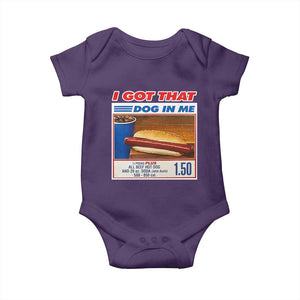 I Got That Dog In Me Baby Onesie Keep 150 Dank Meme Hot Dog Combo TS10 Purple Print Your Wear