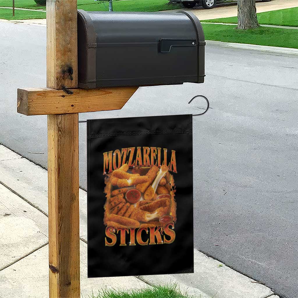 Mozzarella Sticks Garden Flag Funny Foodie Meme Snack Lover Vintage 90s TS10 Print Your Wear