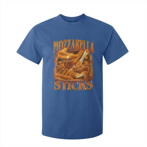 Mozzarella Sticks T Shirt For Kid Funny Foodie Meme Snack Lover Vintage 90s TS10 Royal Blue Print Your Wear