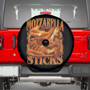 Mozzarella Sticks Spare Tire Cover Funny Foodie Meme Snack Lover Vintage 90s TS10 Black Print Your Wear