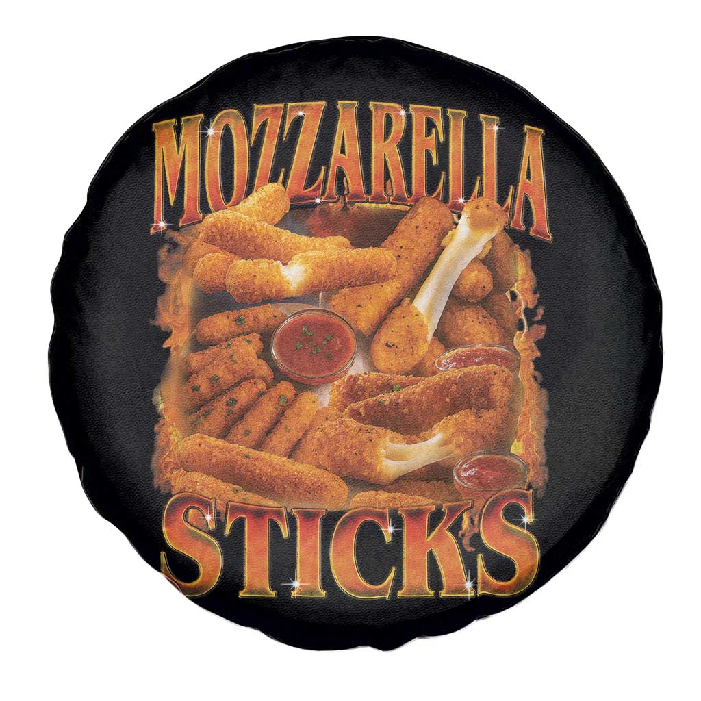 Mozzarella Sticks Spare Tire Cover Funny Foodie Meme Snack Lover Vintage 90s TS10 Print Your Wear