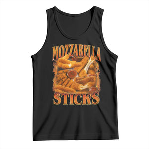 Mozzarella Sticks Tank Top Funny Foodie Meme Snack Lover Vintage 90s TS10 Black Print Your Wear