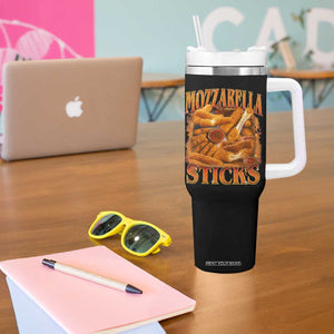 Mozzarella Sticks Tumbler With Handle Funny Foodie Meme Snack Lover Vintage 90s TS10 Print Your Wear