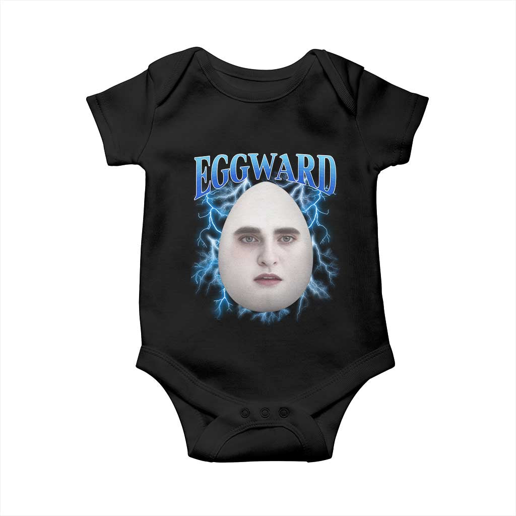 Eggward Baby Onesie Funny Unhinged Meme Gen Z Humor Bootleg Graphic TS10 Black Print Your Wear
