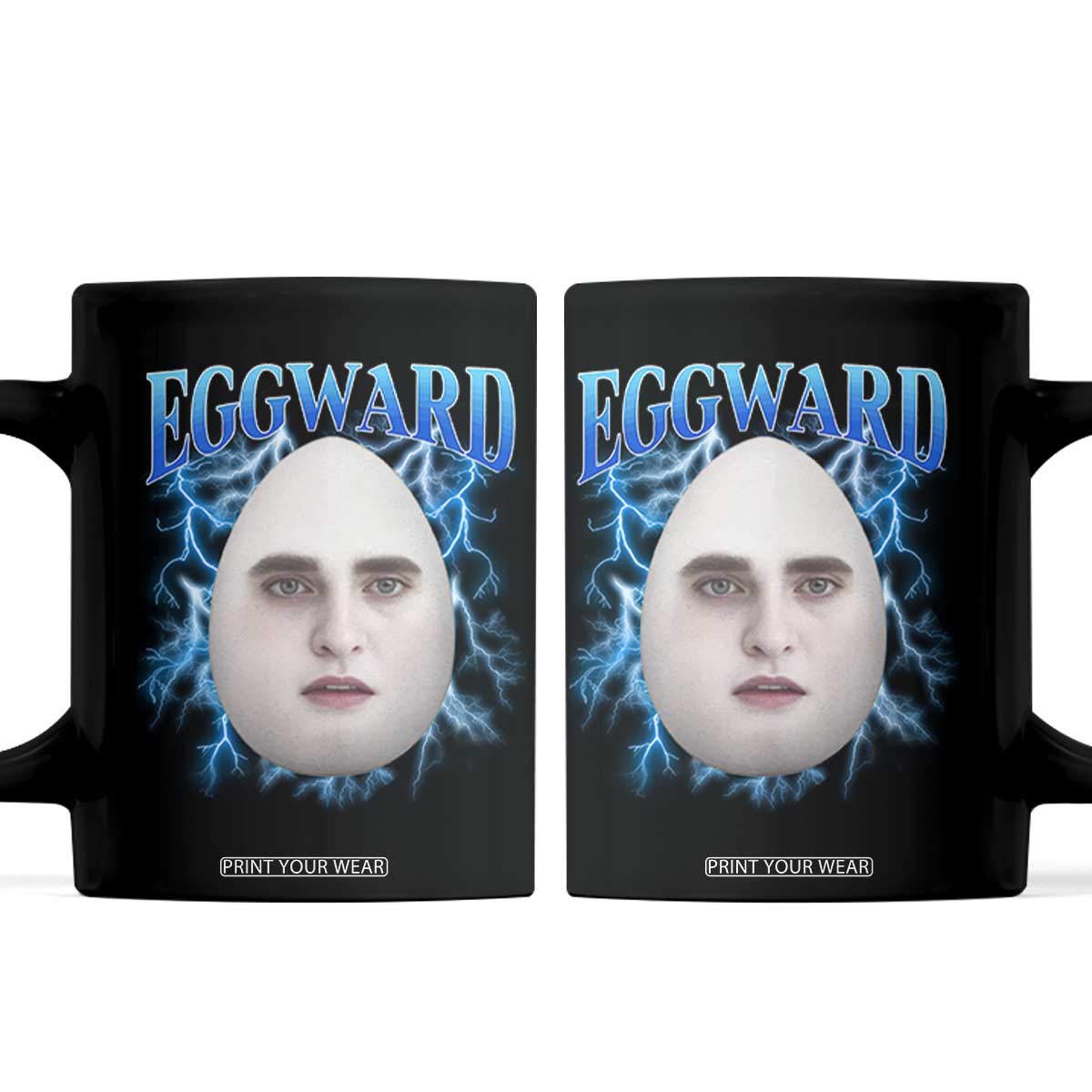 Eggward Coffee Mug Funny Unhinged Meme Gen Z Humor Bootleg Graphic TS10 Black Print Your Wear