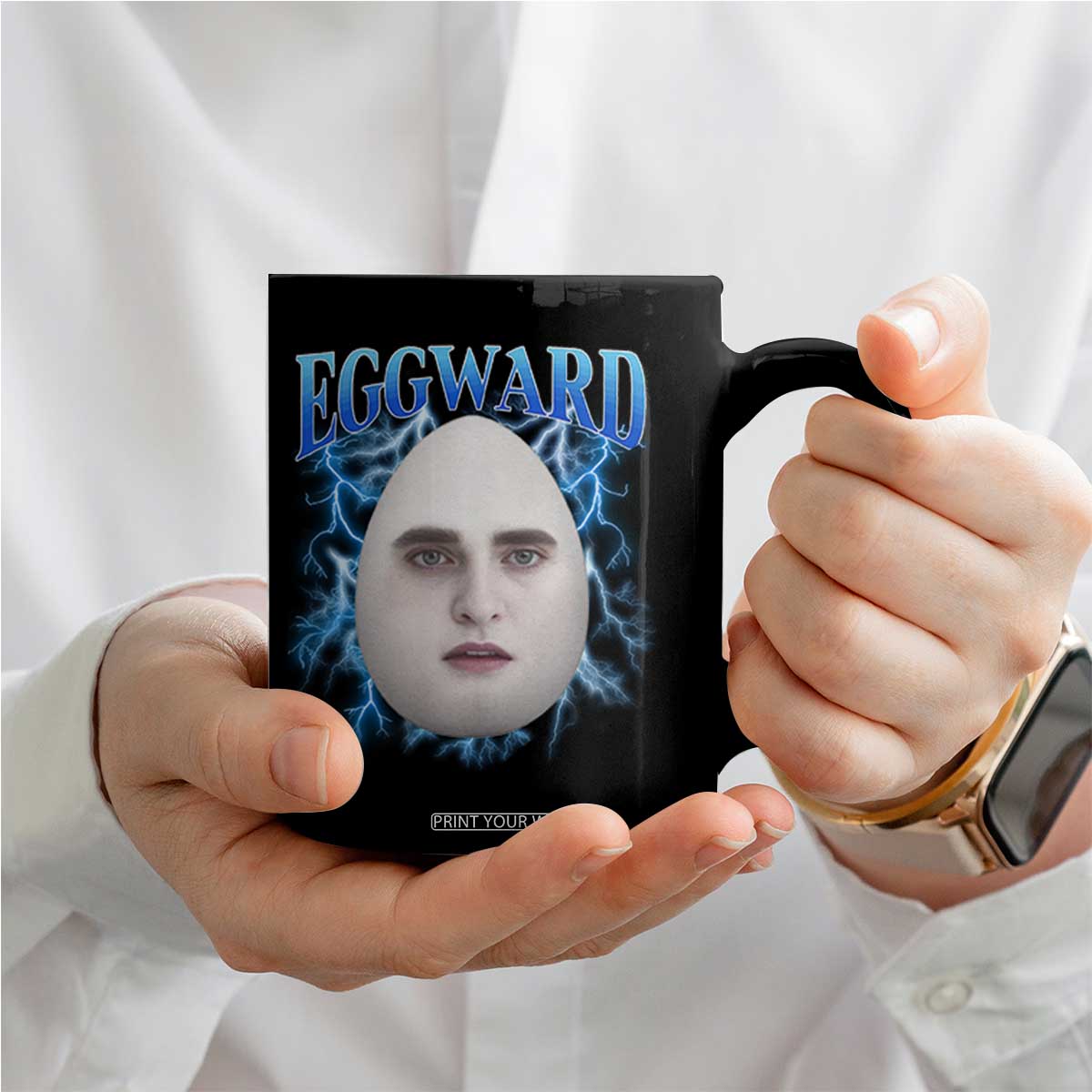 Eggward Coffee Mug Funny Unhinged Meme Gen Z Humor Bootleg Graphic TS10 Print Your Wear