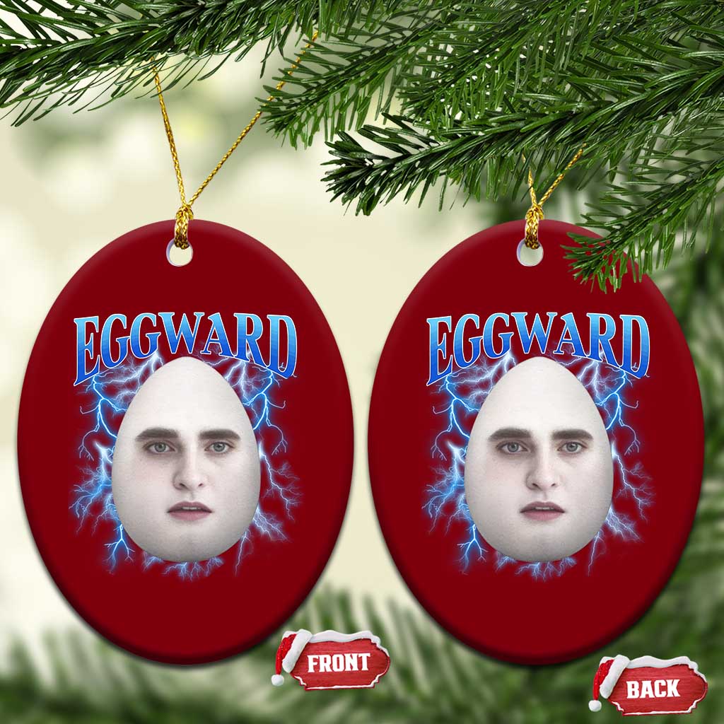 Eggward Ceramic Ornament Funny Unhinged Meme Gen Z Humor Bootleg Graphic TS10 Print Your Wear
