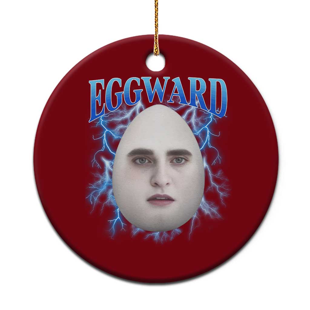 Eggward Ceramic Ornament Funny Unhinged Meme Gen Z Humor Bootleg Graphic TS10 1pc Red Print Your Wear