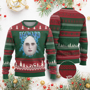 Eggward Ugly Christmas Sweater Funny Unhinged Meme Gen Z Humor Bootleg Graphic TS10 Red Green Print Your Wear